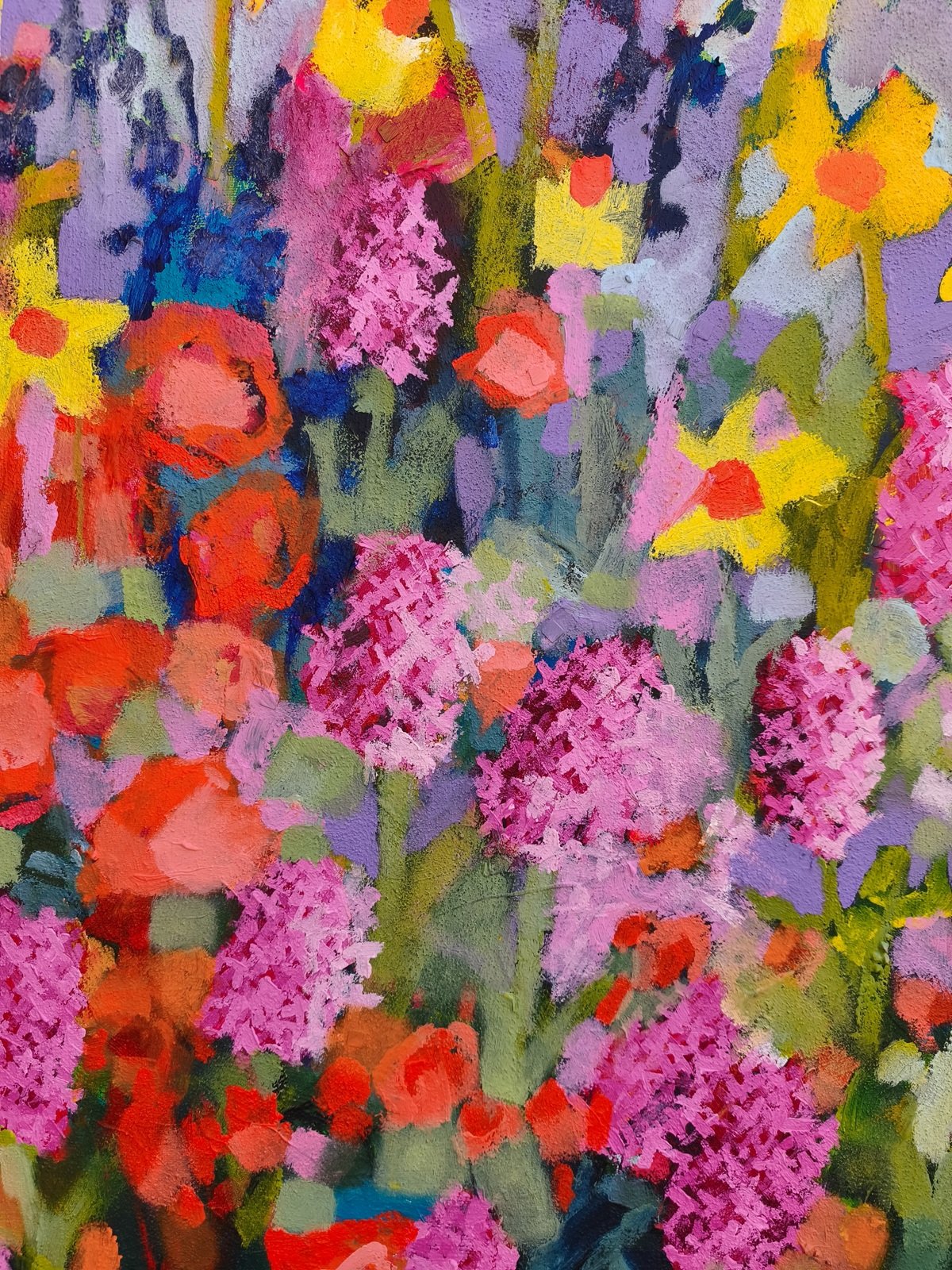 obraz s veselými barvami do obývacího pokoje