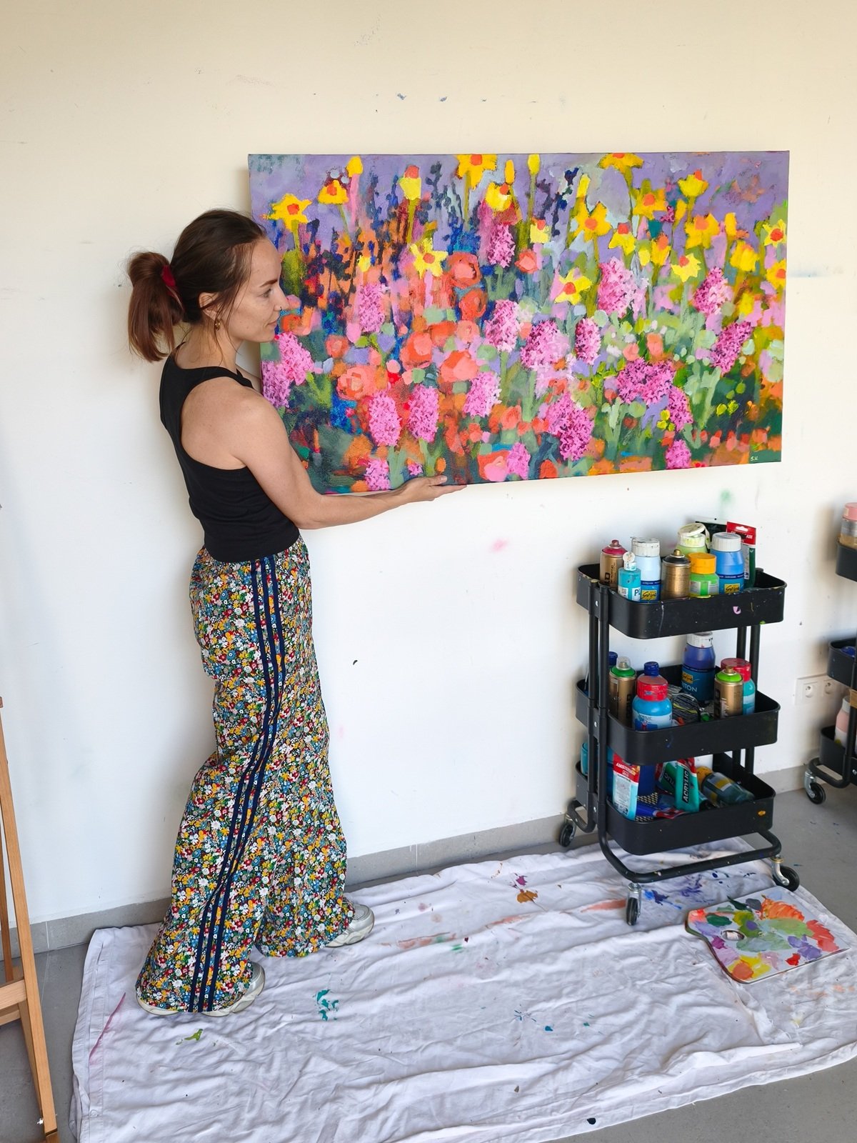 obraz s květinami na prodej