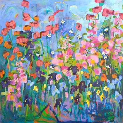 Iris Serenade, 130 x 130 cm