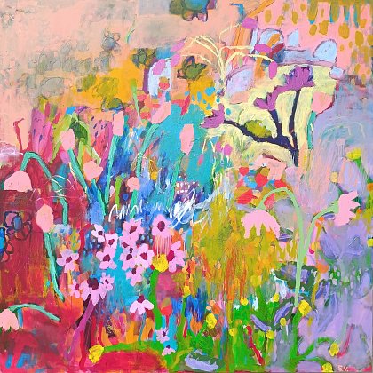 Spring Poem, 150 x 150 cm