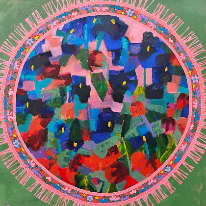 Little Iris Rug, 80 x 80 cm