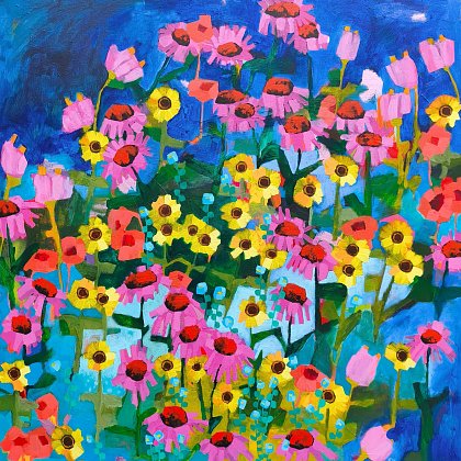 Divoká zahrádka, 70 x 70 cm