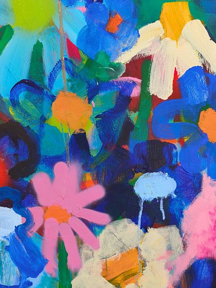 Painted Bloom, 50 x 140 cm