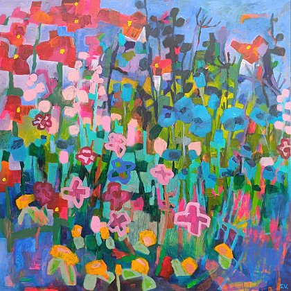 Firefly Symphony, 120 x 120 cm