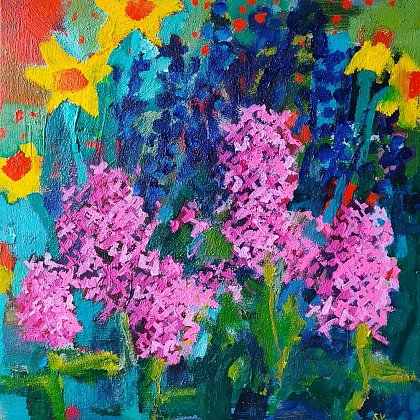 Hyacintová zahrádka, 40 x 40 cm