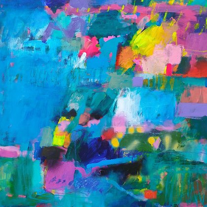Out Of The Blue, 80 x 80 cm