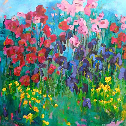 Petalverse, 140 x 140 cm