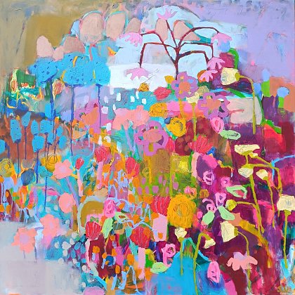 Smell of Spring, 120 x 120 cm