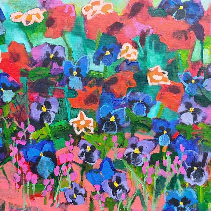 Spring Faces, 60 x 80 cm