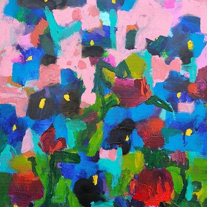 Ultramarine Iris, 40 x 60 cm