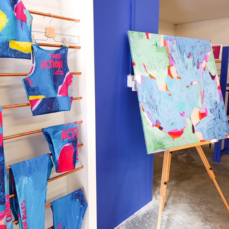 Exhibition of My Abstract Paintings at Pura Vida in Brno