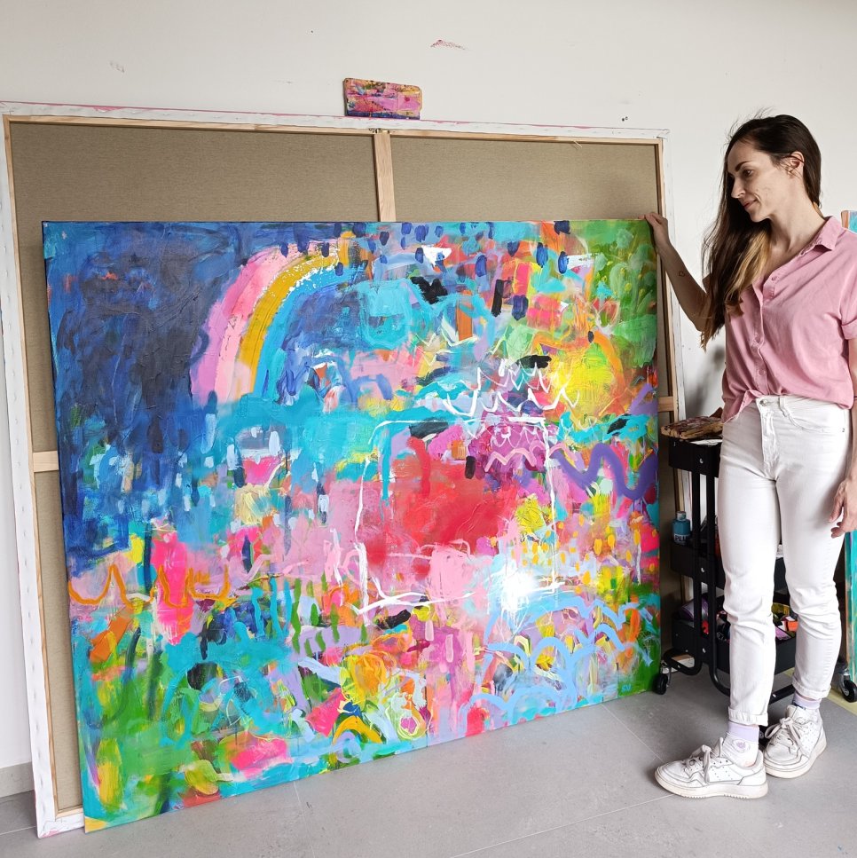 Jak se vyvíjela moje malba: od prvních obrazů k velkoformátovým květinovým krajinám