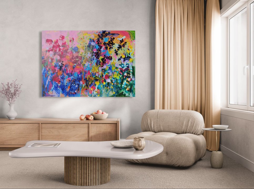 The Emotional Power of Colors in Abstract Floral Paintings